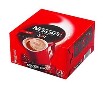 Nescafe classic medium roast, 3 in 1, (28 x 16.5g)