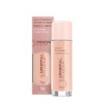 Mineral Fusion Full Coverage Foundation, Liquid Foundation - Cool 2- Light Complexion w/Cool Undertones, Lightweight Matte Finish, Up to 12 Hr Hydration, Hypoallergenic & Vegan, 1 fl. Oz