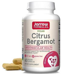 Jarrow Formulas Citrus Bergamot 500 mg – 60 Servings (Veggie Caps) – Antioxidant Support for Cardiovascular & Metabolic Health – Dietary Supplement – Gluten Free – Use with Jarrow Formulas QH-absorb
