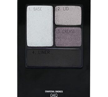 Maybelline New York Expert Wear Eyeshadow Quads, Charcoal Smokes, 0.17 oz.