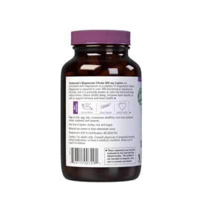 Bluebonnet Nutrition Magnesium Citrate (400mg of Magnesium)- Maximum Absorption - Supports Immune Health & Energy Production - Soyfree, Gluten-Free, Non-GMO, Kosher, Dairy Free, Vegan, 60 Caplets - Image 3
