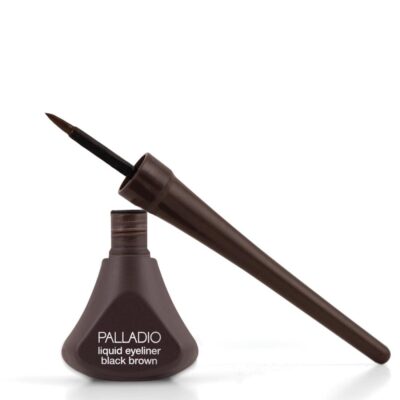 Palladio Liquid Eyeliner, Highly Pigmented and Waterproof Eyeliner, For Intense Eye Definition, Smear-proof Eyeliner Liquid, Includes Easy Grip Wand and Felt Tip Eyeliner Applicator, Black Brown - Image 5