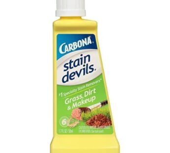 Carbona Stain Devils? #6 ? Grass, Dirt & Make-Up | Professional Strength Laundry Stain Remover | Multi-Fabric Cleaner | Safe On Skin & Washable Fabrics | 1.7 Fl Oz, 1 Pack