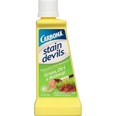 Carbona Stain Devils? #6 ? Grass, Dirt & Make-Up | Professional Strength Laundry Stain Remover | Multi-Fabric Cleaner | Safe On Skin & Washable Fabrics | 1.7 Fl Oz, 1 Pack