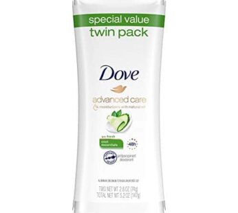 Dove go fresh Antiperspirant Deodorant, Cool Essentials 2.6 oz, Twin Pack