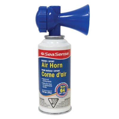 SeaSense Air Horn ? Large Size (3.5 oz), 118 dB ? Loud 1 Mile Range, Meets EPA & USCG Standards ? Great for Boat & Marine Safety, Ideal for Sporting Events Such as Football & Soccer