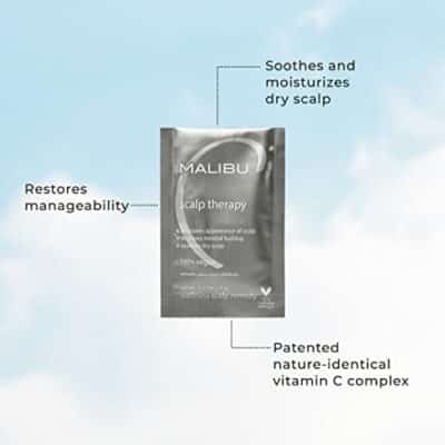 Malibu C Scalp Therapy Wellness Remedy - Scalp Care Remedy Packet to Soothe & Moisturize Dry Scalp - Restores Manageability with Vitamin C and Zinc Gluconate (1 Packet) - Image 5