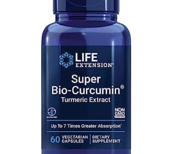 Life Extension Super Bio-Curcumin Turmeric Extract ? Highly-Absorbable Curcumin for Whole-Body Health Support ? Gluten-Free, Non-GMO, Vegetarian ? 60 Vegetarian Capsules