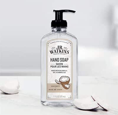 J.R. Watkins Gel Hand Soap, Scented Liquid Hand Wash for Bathroom or Kitchen, USA Made and Cruelty Free, 11 fl oz, Coconut, 6 Pack - Image 5