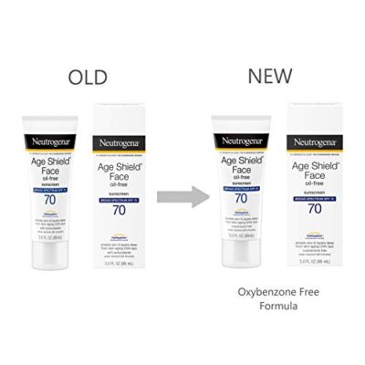 Neutrogena Age Shield Anti-Oxidant Face Lotion Sunscreen with Broad Spectrum SPF 70, Oil-Free & Non-Comedogenic Moisturizing Sunscreen to Prevent Signs of Aging, 3 fl. oz - Image 2