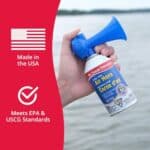 SeaSense Air Horn ? Large Size (3.5 oz), 118 dB ? Loud 1 Mile Range, Meets EPA & USCG Standards ? Great for Boat & Marine Safety, Ideal for Sporting Events Such as Football & Soccer - Image 4