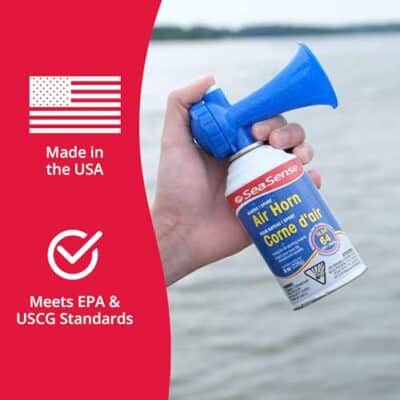 SeaSense Air Horn ? Large Size (3.5 oz), 118 dB ? Loud 1 Mile Range, Meets EPA & USCG Standards ? Great for Boat & Marine Safety, Ideal for Sporting Events Such as Football & Soccer - Image 4