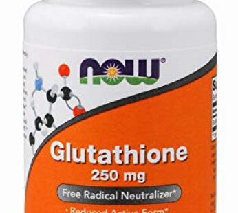 NOW Supplements, Glutathione 250 mg, Detoxification Support*, Free Radical Neutralizer*, 60 Veg Capsules