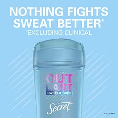 Secret Antiperspirant Deodorant for Women, Protecting Powder Scent, Clear Gel, Outlast Xtend, 2.6 Oz (Pack of 6) - Image 4