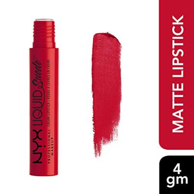 NYX PROFESSIONAL MAKEUP Liquid Suede Cream Lipstick - Kitten Heels (Bright Red) - Image 2