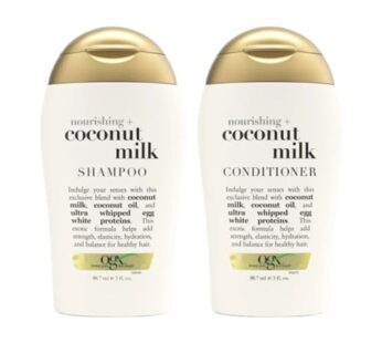 Ogx Nourishing Coconut Milk Shampoo & Conditioner Travel Size – 3 Oz. Each