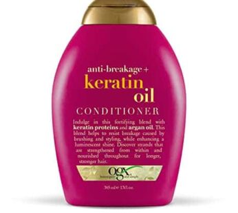 Anti-Breakage + Keratin Oil Fortifying Anti-Frizz Conditioner for Damaged Hair & Split Ends, with Keratin Proteins & Argan Oil, Paraben-Free, Sulfate-Free Surfactants