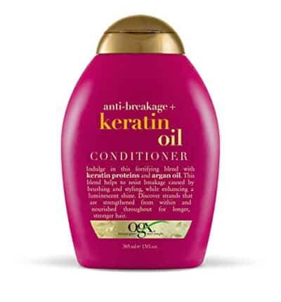 Anti-Breakage + Keratin Oil Fortifying Anti-Frizz Conditioner for Damaged Hair & Split Ends, with Keratin Proteins & Argan Oil, Paraben-Free, Sulfate-Free Surfactants