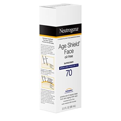 Neutrogena Age Shield Anti-Oxidant Face Lotion Sunscreen with Broad Spectrum SPF 70, Oil-Free & Non-Comedogenic Moisturizing Sunscreen to Prevent Signs of Aging, 3 fl. oz - Image 11