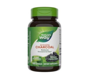 Nature’s Way Activated Charcoal – Digestive Supplement – Active Charcoal Supplement – Binds Unwanted Materials & Gas in Digestive Tract* – Gluten Free – 100 Capsules