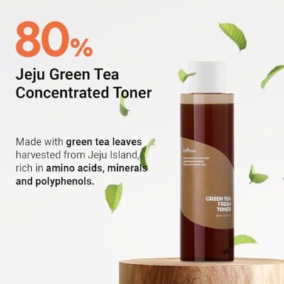 ISNTREE Green Tea Fresh Toner 200ml, 6.76 fl.oz | Pore & Sebum Care | pH Balancing | Soothing & Hydrating | For Sensitive, Oily, Combination, Dry Skin - Image 2