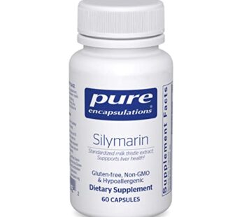 Pure Encapsulations Silymarin – 250 mg Milk Thistle Per Capsule – Liver Health Support – Antioxidants Supplement – Non-GMO & Vegan – 60 Capsules