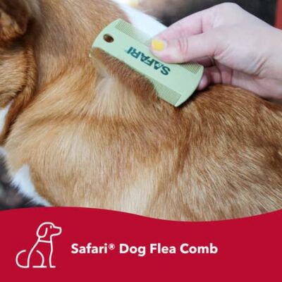 Coastal Pet Safari Double-Sided Grooming Comb - One Size Short Hair Dog Grooming Kit for Flea Prevention and Detection - Image 2