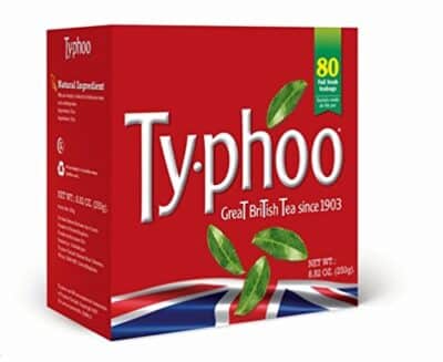 Typhoo British Tea, Foil fresh teabags, 80 count (pack of 6)