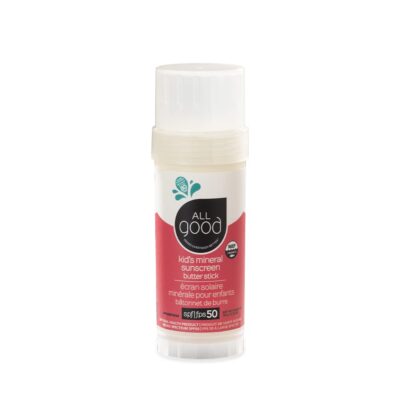 All Good Sunscreen - Baby & Kids Sunscreen Stick - Broad Spectrum Sunscreen SPF 50 for Face, Nose, Ears, Coral Reef Friendly, Water Resistant, Zinc Oxide, Coconut Oil, Beeswax, Vitamin E (2.75 oz)