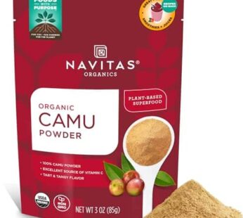 Navitas Organics Camu Camu Powder. Bag, 17 Servings ? Organic, Non-GMO, Gluten-Free, 3 Ounce (Pack of 1) (858847000208)