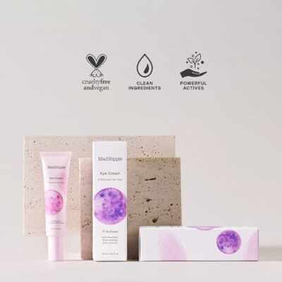 Mad Hippie Eye Cream - Anti-Aging Under Eye Cream for Dark Circles and Puffiness with Niacinamide, Peptides, Kakadu Plum & Licorice, Eye Treatment with Skin-Brightening Vitamin C, 0.5 Oz - Image 4
