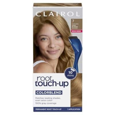 Clairol Root Touch-Up by Nice'n Easy Permanent Hair Dye, 7 Dark Blonde Hair Color, Pack of 1