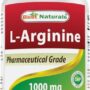 (New Improved Formula) Best Naturals L-Arginine 1000 mg 120 Tablets - Pharmaceutical Grade L Arginine supplement promotes nitric oxide synthesis