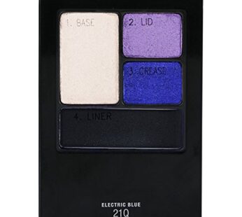 Maybelline New York Expert Wear Eyeshadow Quads, Electric Blue, 0.17 oz.