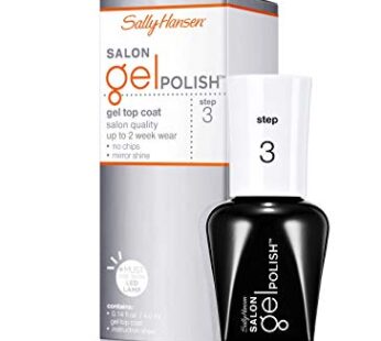 ‘Sally Hansen Salon Gel Polish?, Gel Top Coat, Chip Resistant, Shiny Finish, LED Lamp Required