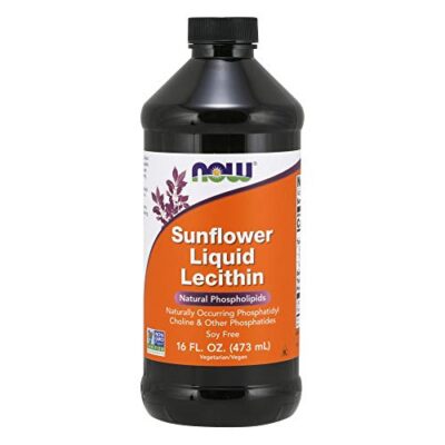 NOW Supplements, Sunflower Lecithin with naturally occurring Phosphatidyl Choline and Other Phosphatides, Liquid, 16-Ounce