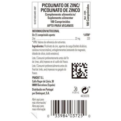 Solgar Zinc Picolinate 22 mg, 100 Tablets - Promotes Healthy Skin - Supports Immune System, Normal Taste & Vision - Antioxidant - Non GMO, Vegan, Gluten Free, Dairy Free, Kosher - 100 Servings - Image 10