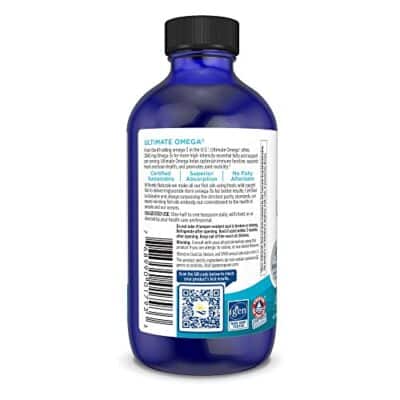 Nordic Naturals Ultimate Omega Liquid, Lemon Flavor - 4 oz - 2840 mg Omega-3 - High-Potency Omega-3 Fish Oil Supplement with EPA & DHA - Promotes Brain & Heart Health - Non-GMO - 24 Servings - Image 3