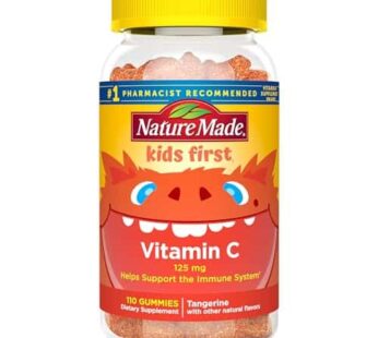 Nature Made Kids First Vitamin C Gummies, Dietary Supplement for Immune Support, 110 Gummies, 110 Day Supply