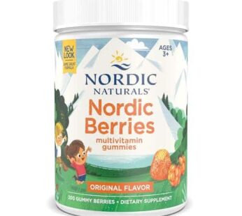 Nordic Naturals Nordic Berries, Citrus – 200 Gummy Berries – Great-Tasting Multivitamin for Ages 2+ – Growth, Development, Optimal Wellness – Non-GMO, Vegetarian – 50 Servings