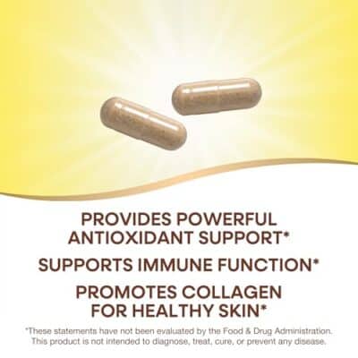 Nature's Way Vitamin C with Bioflavonoids, Immune Support*, 1000 mg per serving, 250 Capsules - Image 3