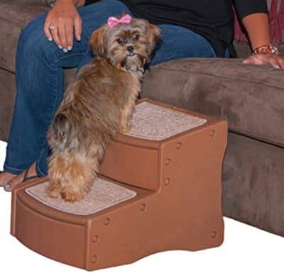 Pet Gear Easy Step II Pet Stairs, 2 Step For Cats/Dogs Up To 75-Pounds, Portable, Removable Washable Carpet Tread, No Tools Required, Available In 4 Colors,Light Cocoa - Image 3