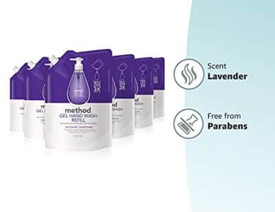 Method Gel Hand Soap Refill, French Lavender, Biodegradable Formula, 34 fl oz (Pack of 6) - Image 8