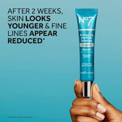 No7 Protect & Perfect Intense Advanced Serum - Anti-Aging Face Serum that Visibly Smoothes & Firms Fine Lines and Wrinkles - Formulated with Hyaluronic Acid and Matrix 3000+ Technology (1.69 Fl Oz) - Image 4