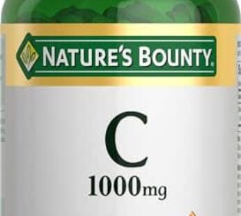 Nature’s Bounty Vitamin C 1000mg, Immune Support Supplement, Powerful Antioxidant, 1 Pack, 100 Caplets