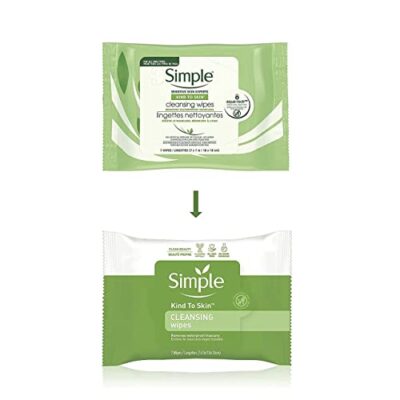 Simple Micellar Makeup Remover Wipes 25 Count (3 Pack) - Image 4