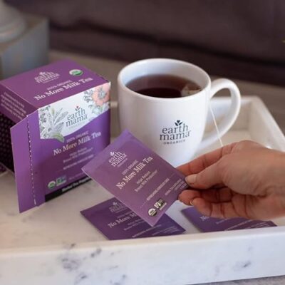 Earth Mama No More Milk Tea | Organic Herbal Tea Bags to Reduce Breast Milk Production, Stop Breastfeeding, & Wean Lactation Naturally, Postpartum Essentials, Decaf Tea With Hibiscus & Sage (16-Count) - Image 8