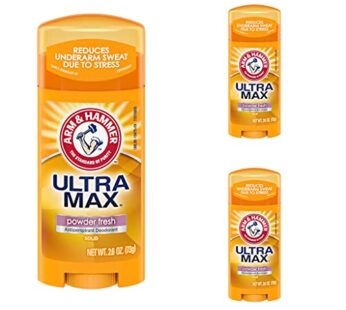 Arm & Hammer Deodorant 2.6oz Solid Ultra Powder Fresh (Oval) (3 Pack)