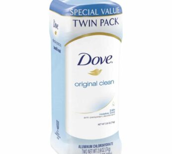 Dove Antiperspirant Deodorant 24-hour Sweat Protection Original Clean Deodorant for Women 2.6 oz, 2 Count