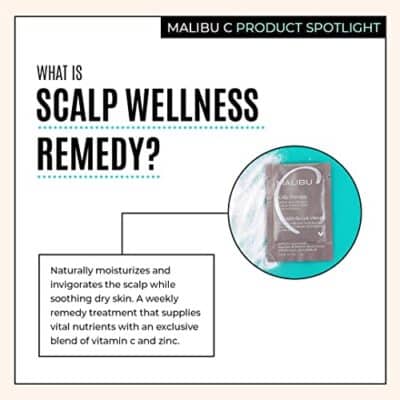 Malibu C Scalp Therapy Wellness Remedy - Scalp Care Remedy Packet to Soothe & Moisturize Dry Scalp - Restores Manageability with Vitamin C and Zinc Gluconate (1 Packet) - Image 3